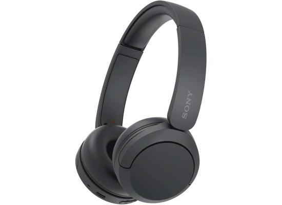 Sony CH520 Wireless Headphones, Bluetooth 5.2, 2.4GHz Band Frequency, Up to 40 Hours Continuous Communications, Up to 3 Hours Charing Time, Black